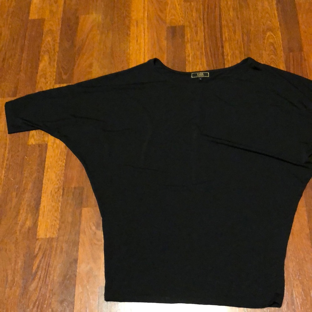 NWOT tab black L&B Lucky & Blessed top
